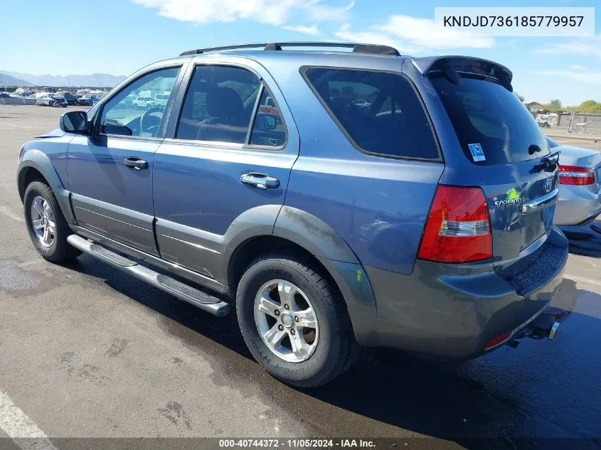 2008 Kia Sorento Ex VIN: KNDJD736185779957 Lot: 40744372