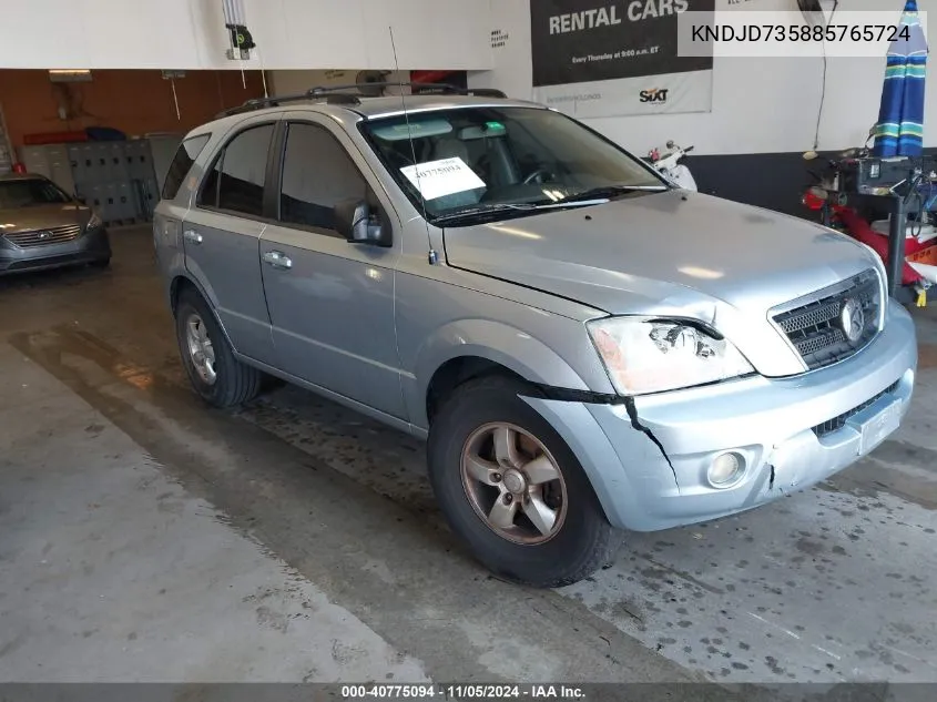 KNDJD735885765724 2008 Kia Sorento Lx