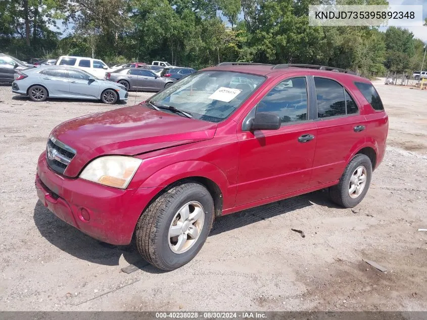 KNDJD735395892348 2009 Kia Sorento Lx