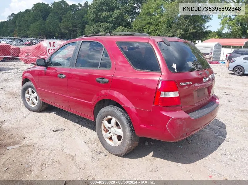 KNDJD735395892348 2009 Kia Sorento Lx