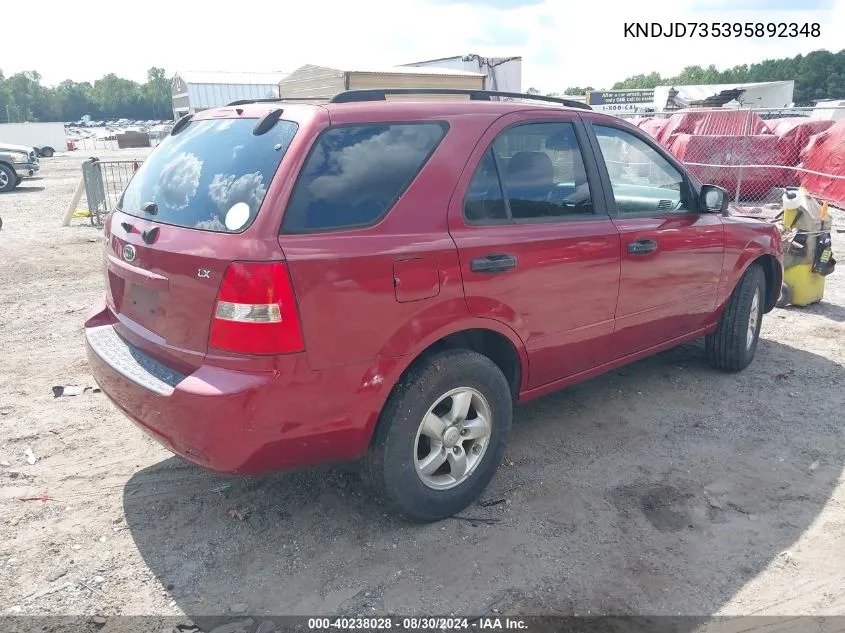 KNDJD735395892348 2009 Kia Sorento Lx