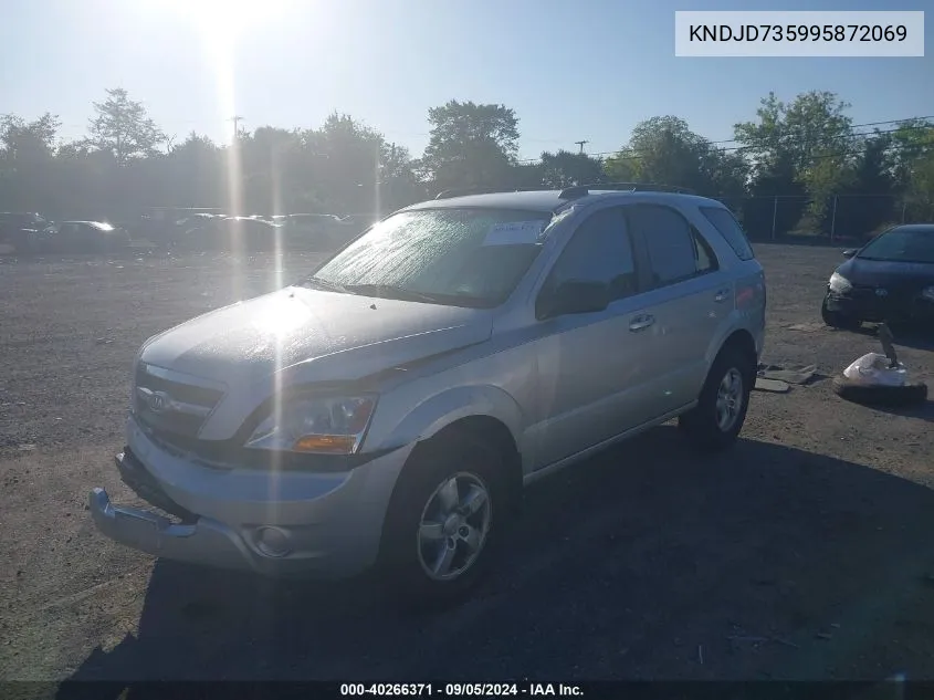 KNDJD735995872069 2009 Kia Sorento Lx/Ex