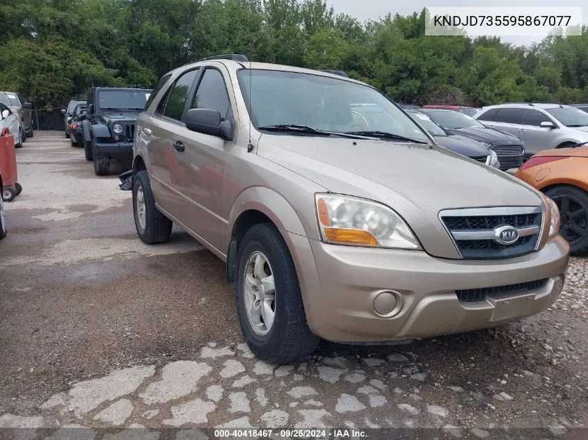 KNDJD735595867077 2009 Kia Sorento Lx