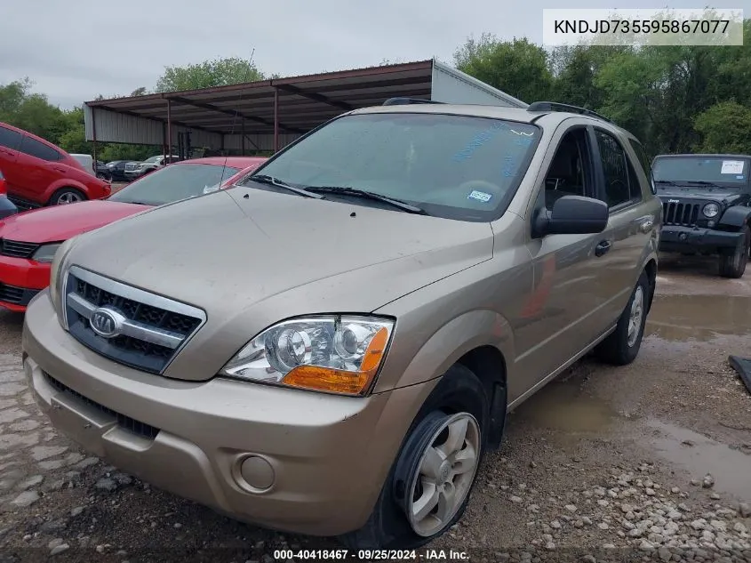 KNDJD735595867077 2009 Kia Sorento Lx