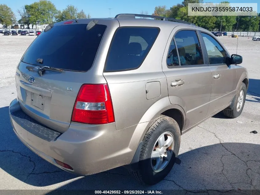 KNDJC735595874033 2009 Kia Sorento Lx