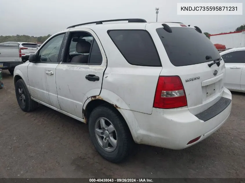 KNDJC735595871231 2009 Kia Sorento Lx