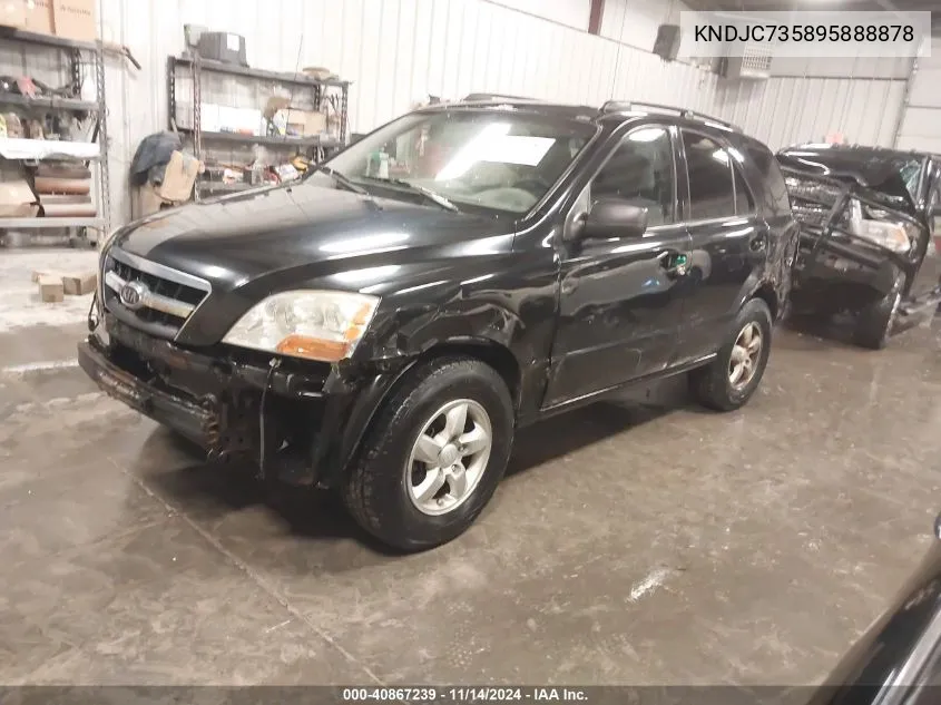 2009 Kia Sorento Lx VIN: KNDJC735895888878 Lot: 40867239