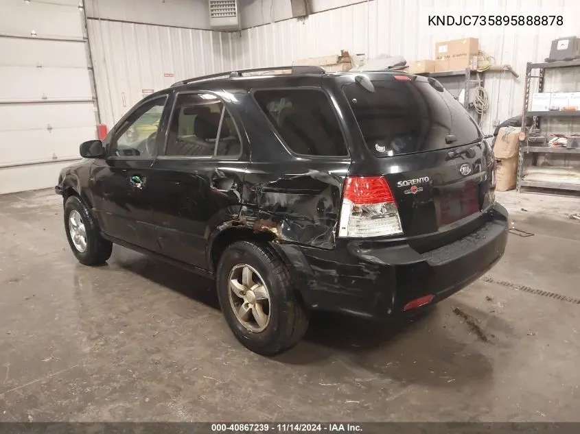 2009 Kia Sorento Lx VIN: KNDJC735895888878 Lot: 40867239