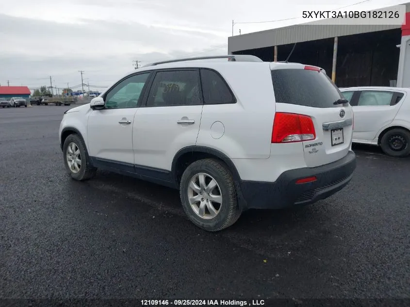 5XYKT3A10BG182126 2011 Kia Sorento Lx