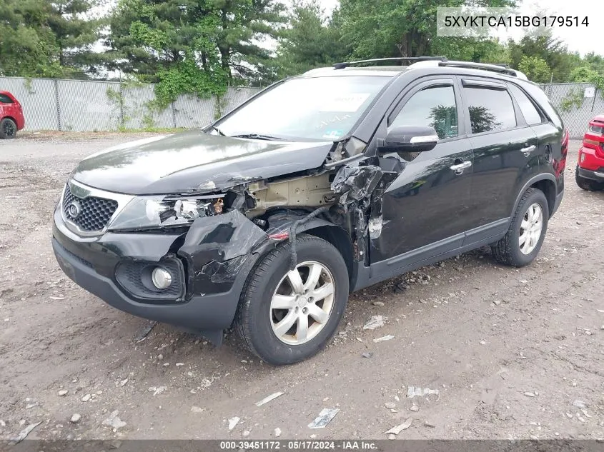 5XYKTCA15BG179514 2011 Kia Sorento Lx