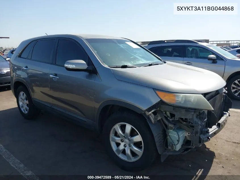 2011 Kia Sorento Lx VIN: 5XYKT3A11BG044868 Lot: 39472589