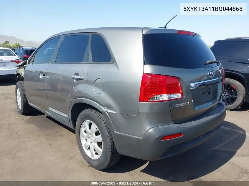 5XYKT3A11BG044868 2011 Kia Sorento Lx