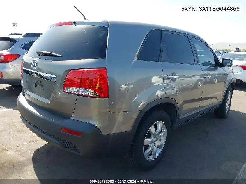 5XYKT3A11BG044868 2011 Kia Sorento Lx