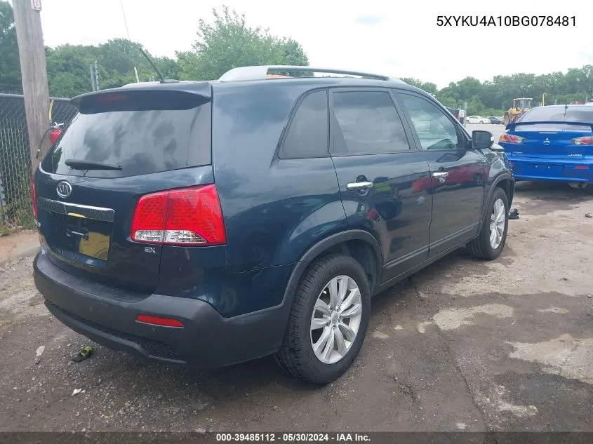 5XYKU4A10BG078481 2011 Kia Sorento Ex