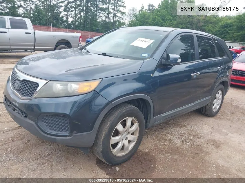 2011 Kia Sorento Lx VIN: 5XYKT3A10BG186175 Lot: 39529618