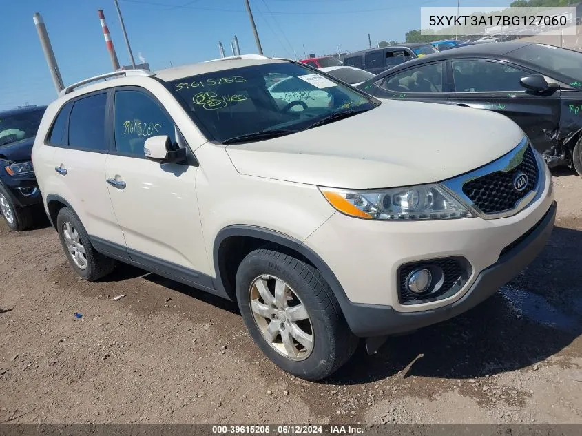 2011 Kia Sorento Lx VIN: 5XYKT3A17BG127060 Lot: 39615205