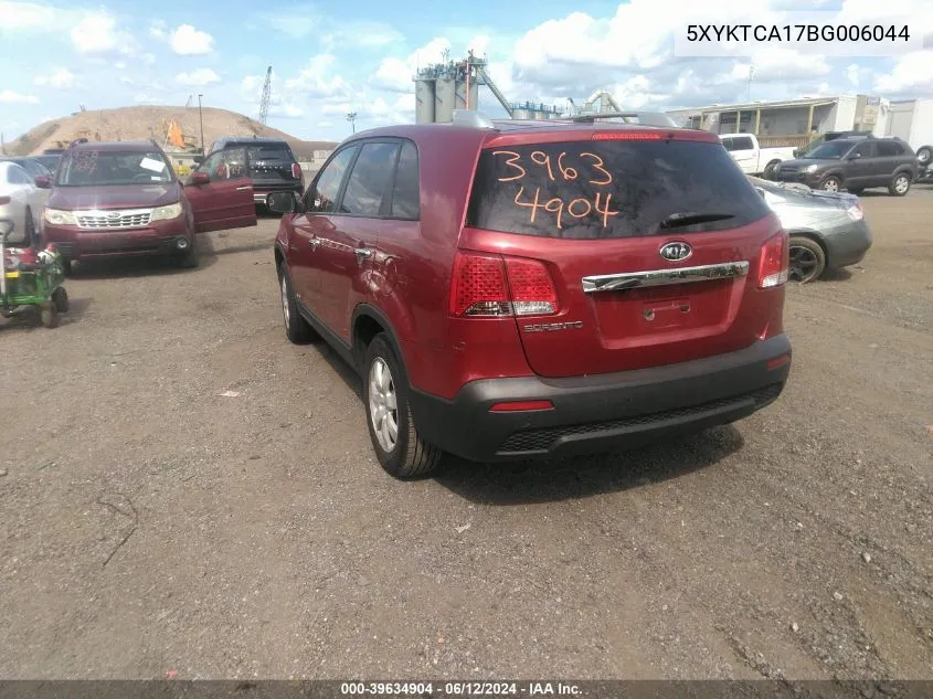 5XYKTCA17BG006044 2011 Kia Sorento Lx