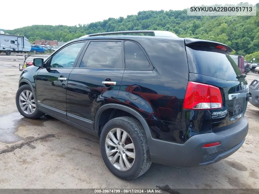 5XYKUDA22BG051713 2011 Kia Sorento Ex V6