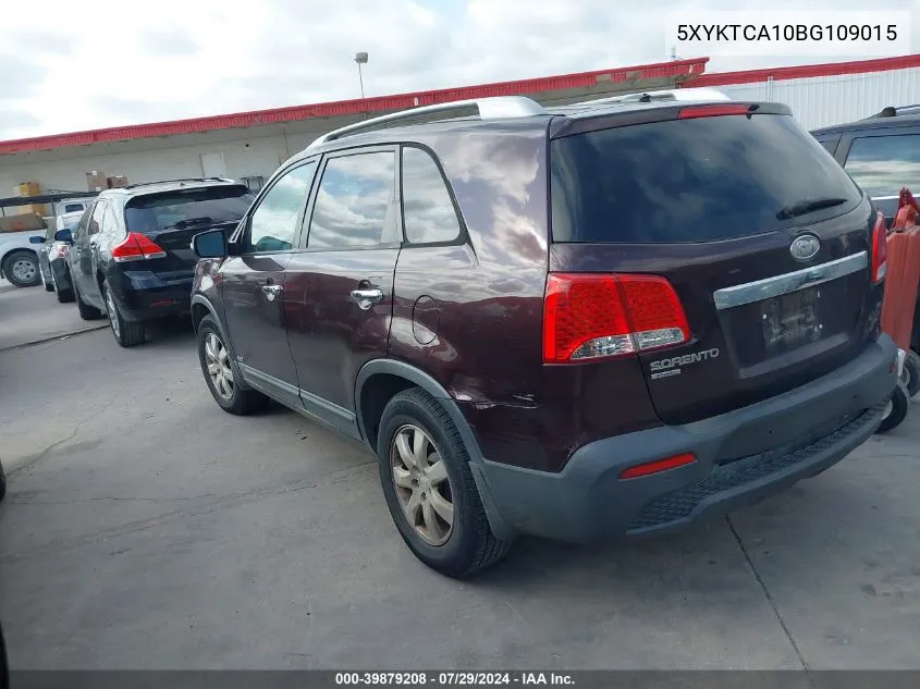 5XYKTCA10BG109015 2011 Kia Sorento Lx