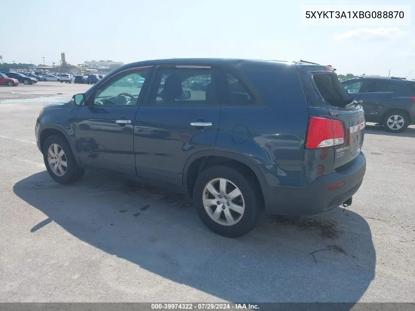 5XYKT3A1XBG088870 2011 Kia Sorento Lx