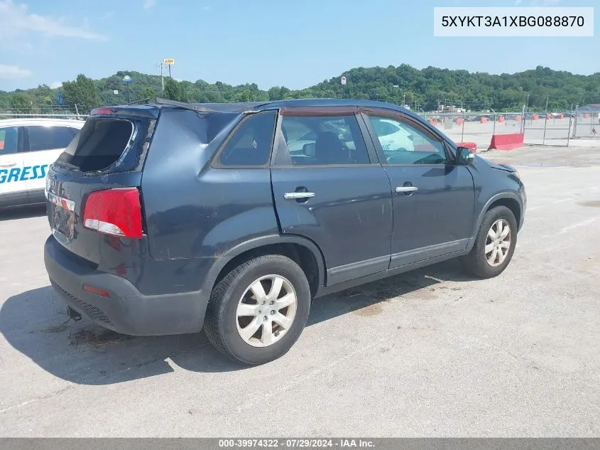 5XYKT3A1XBG088870 2011 Kia Sorento Lx