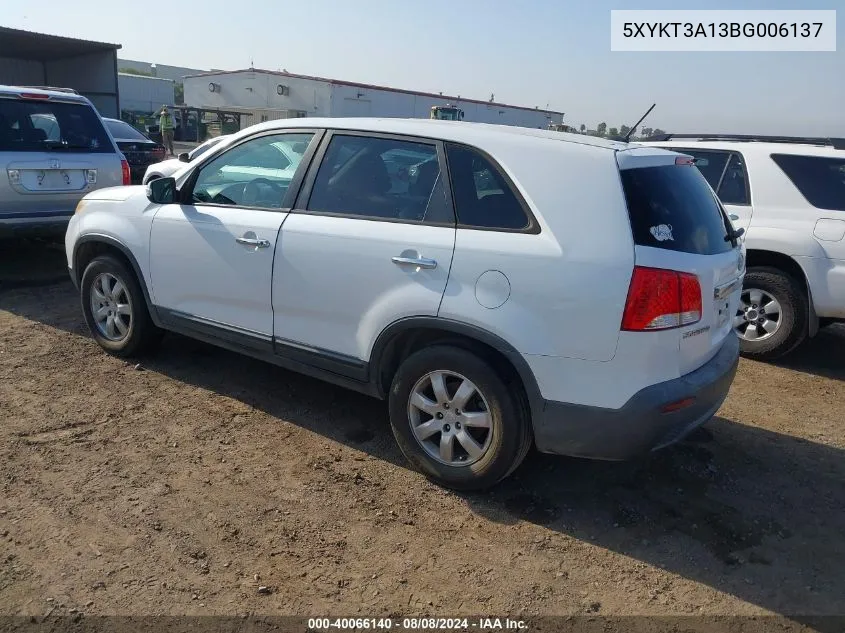 5XYKT3A13BG006137 2011 Kia Sorento Lx