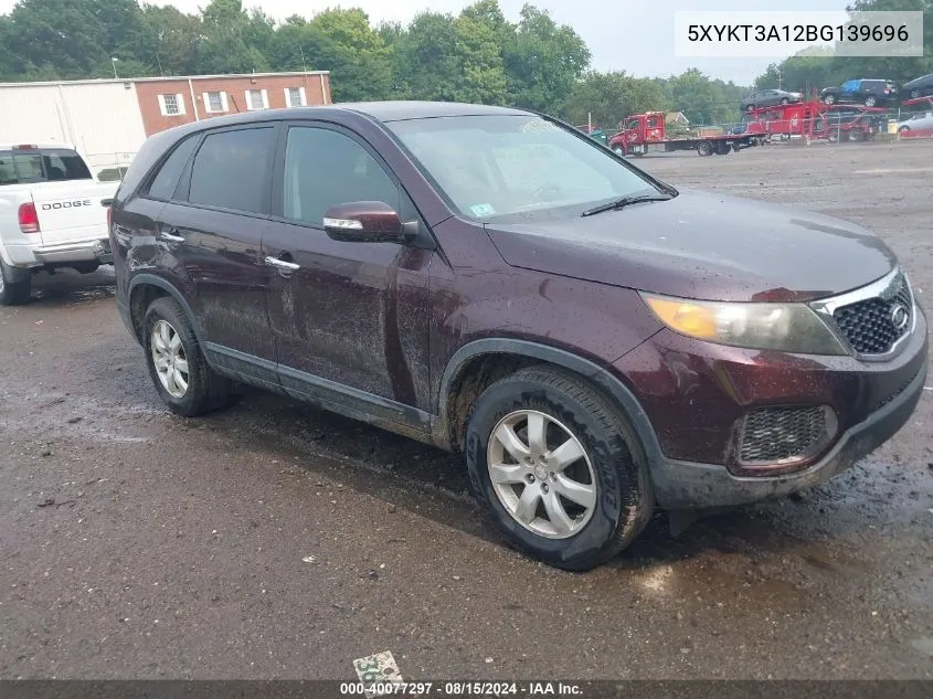 5XYKT3A12BG139696 2011 Kia Sorento Lx