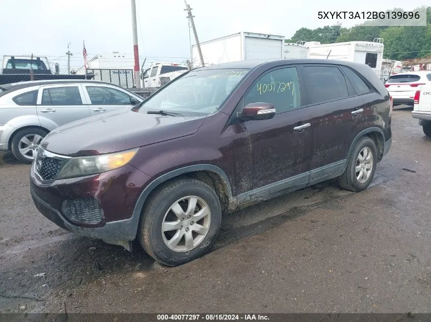 5XYKT3A12BG139696 2011 Kia Sorento Lx