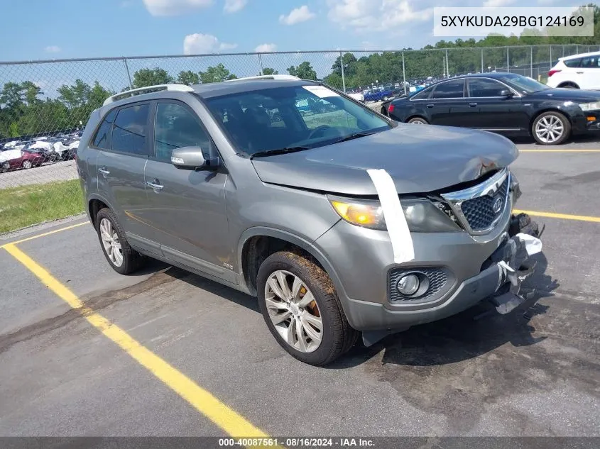 2011 Kia Sorento Ex V6 VIN: 5XYKUDA29BG124169 Lot: 40087561