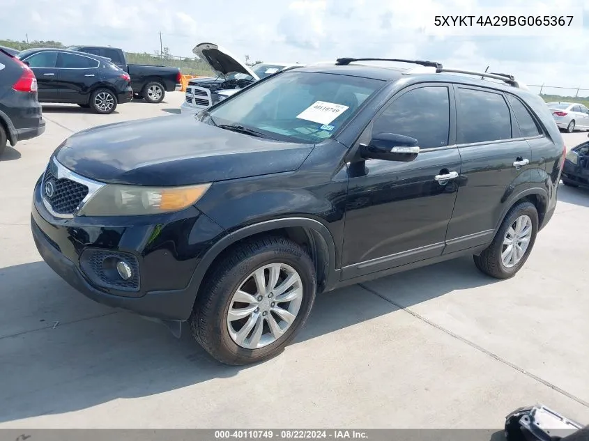 5XYKT4A29BG065367 2011 Kia Sorento Lx V6