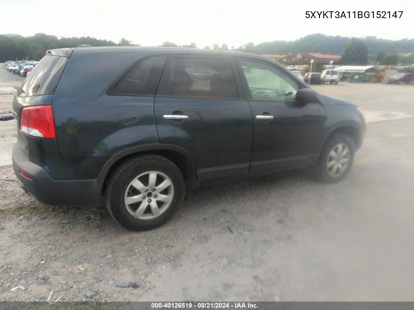 5XYKT3A11BG152147 2011 Kia Sorento