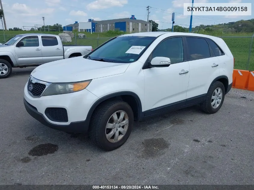 5XYKT3A14BG009158 2011 Kia Sorento Lx