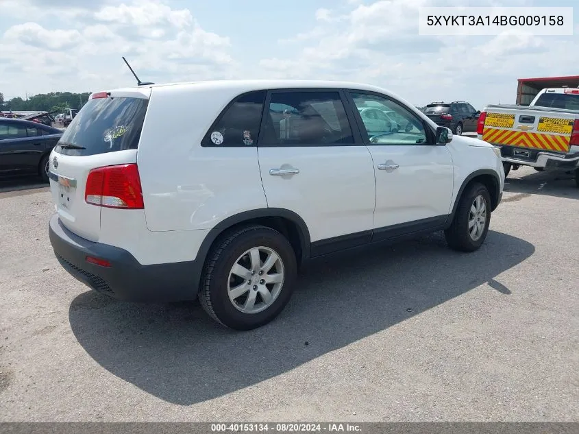 5XYKT3A14BG009158 2011 Kia Sorento Lx