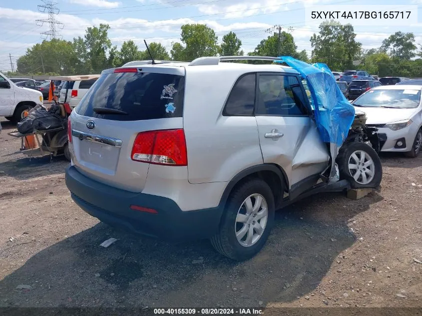 2011 Kia Sorento Lx VIN: 5XYKT4A17BG165717 Lot: 40155309