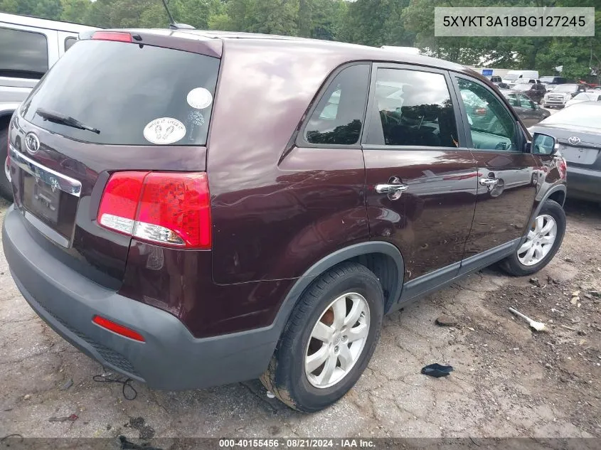 5XYKT3A18BG127245 2011 Kia Sorento Lx