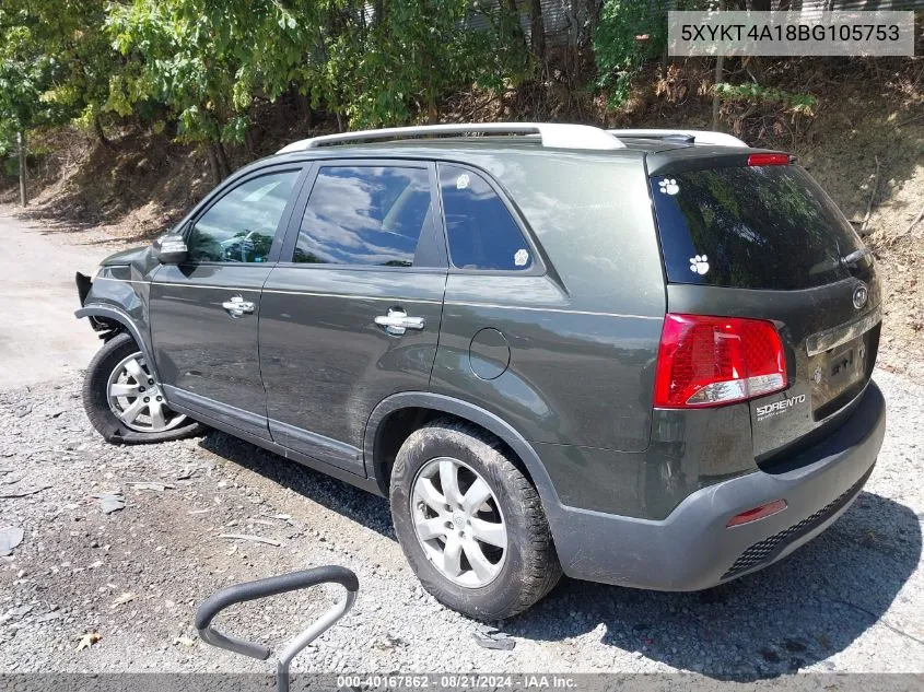 5XYKT4A18BG105753 2011 Kia Sorento Lx