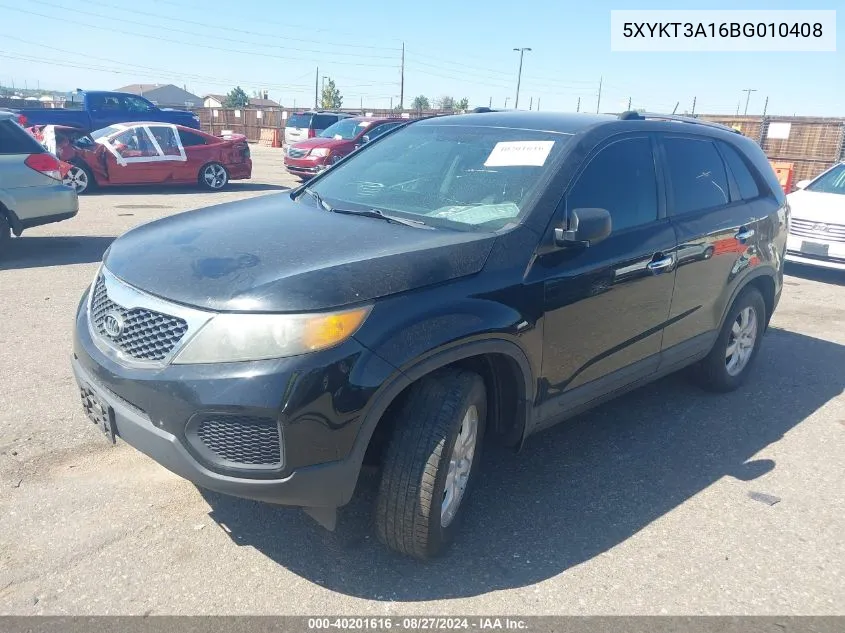 5XYKT3A16BG010408 2011 Kia Sorento