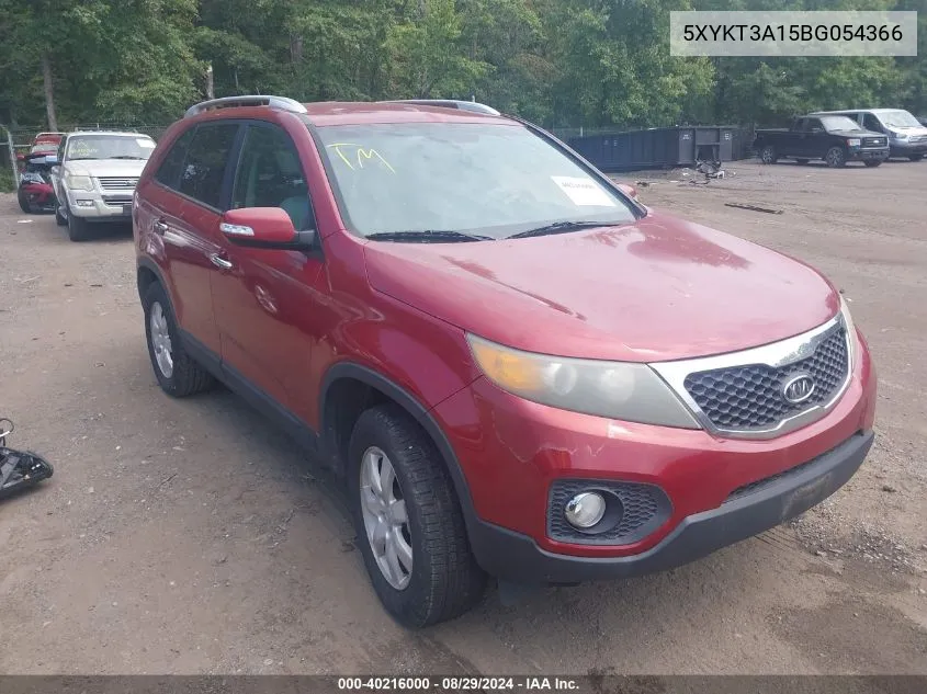 2011 Kia Sorento Lx VIN: 5XYKT3A15BG054366 Lot: 40216000