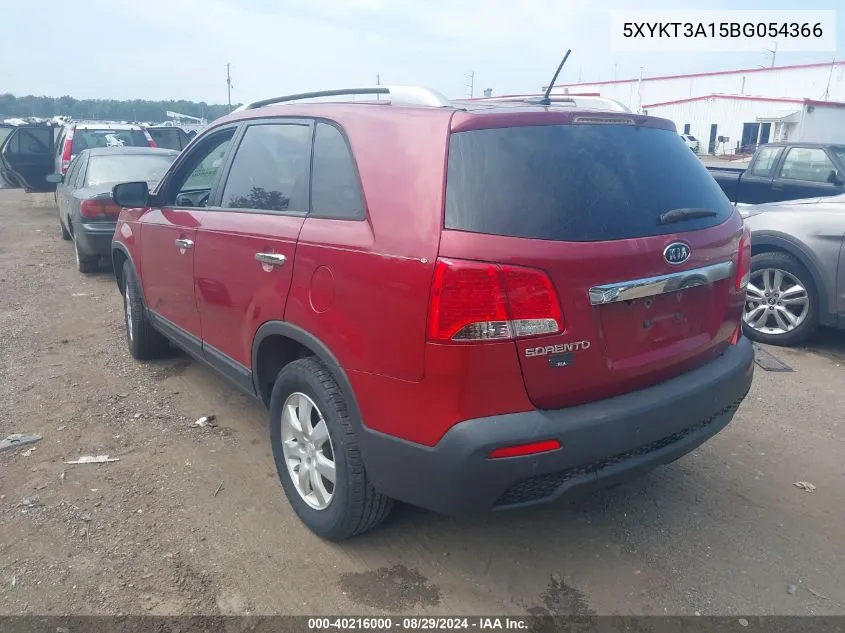 5XYKT3A15BG054366 2011 Kia Sorento Lx