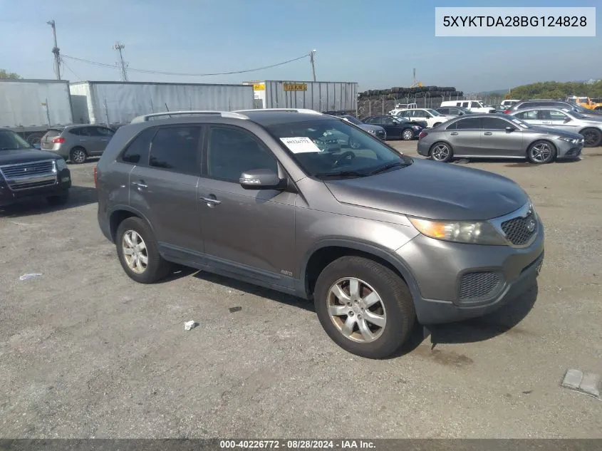 5XYKTDA28BG124828 2011 Kia Sorento Lx V6