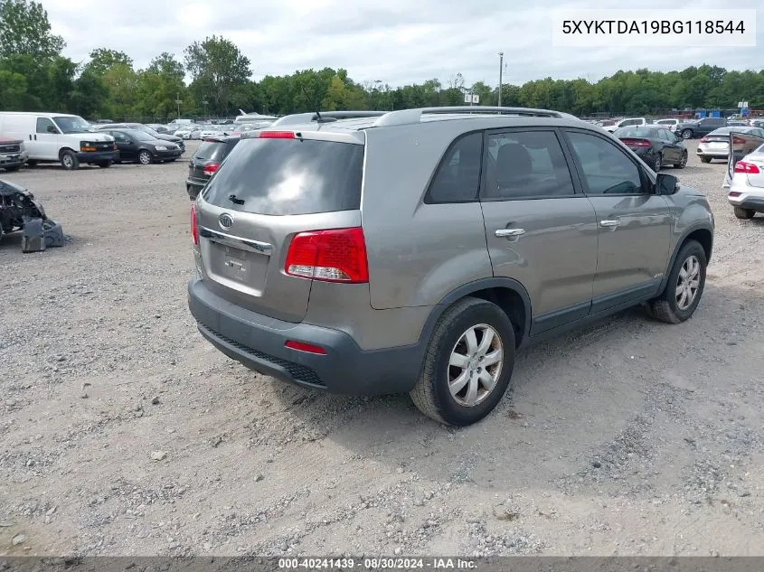 5XYKTDA19BG118544 2011 Kia Sorento Lx