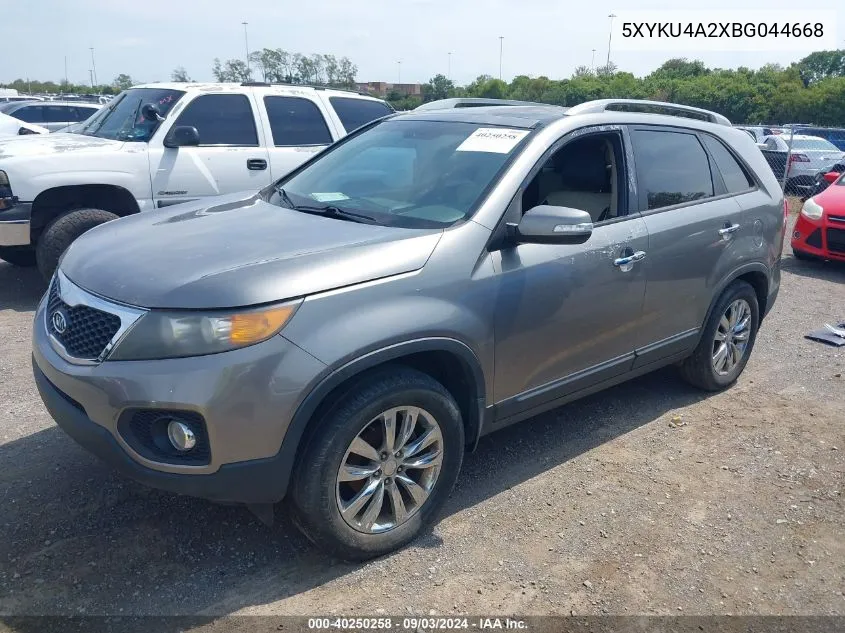 2011 Kia Sorento Ex V6 VIN: 5XYKU4A2XBG044668 Lot: 40250258