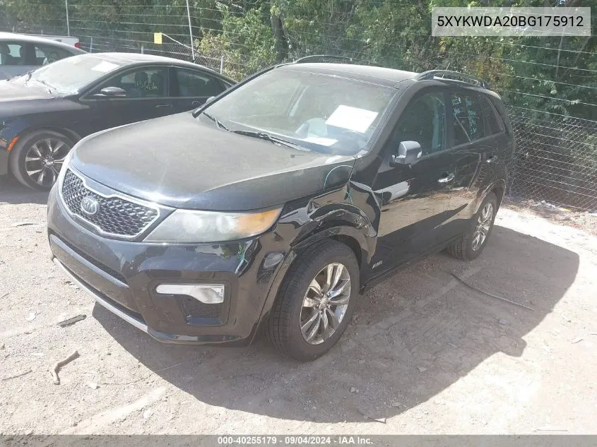 5XYKWDA20BG175912 2011 Kia Sorento Sx V6