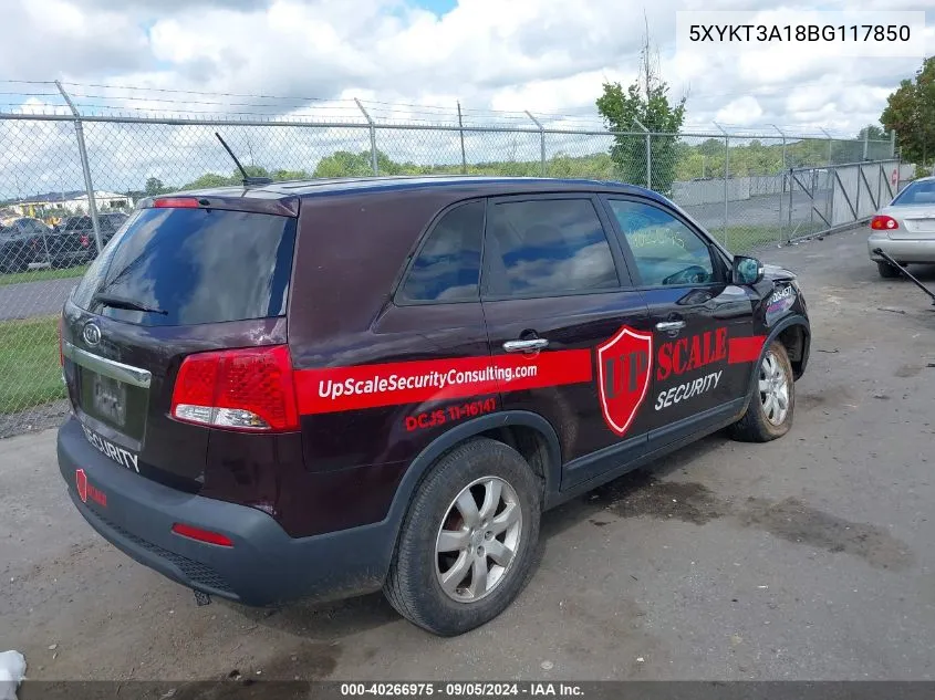 5XYKT3A18BG117850 2011 Kia Sorento Lx