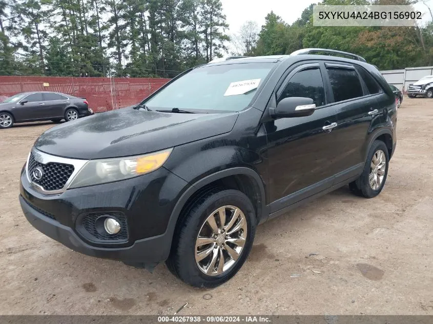 2011 Kia Sorento Ex V6 VIN: 5XYKU4A24BG156902 Lot: 40267938