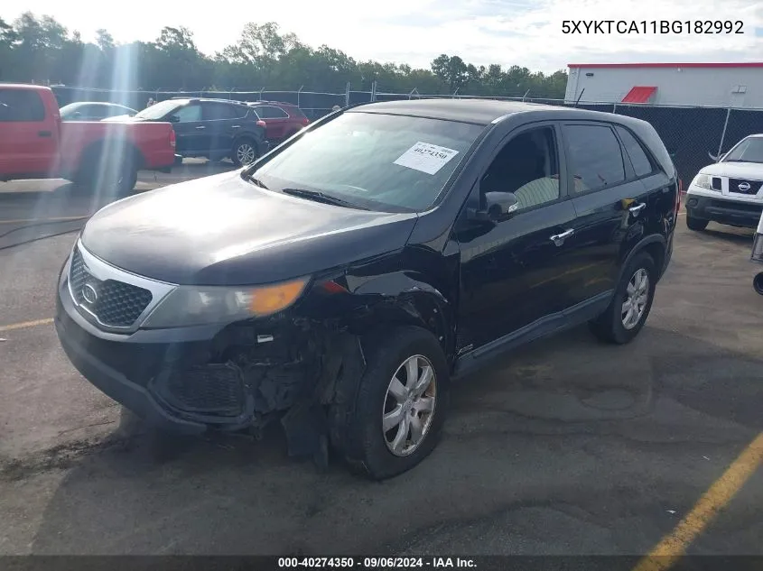 5XYKTCA11BG182992 2011 Kia Sorento Lx