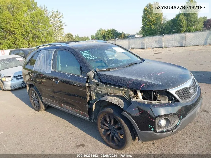 2011 Kia Sorento Ex V6 VIN: 5XYKU4A27BG132187 Lot: 40276552