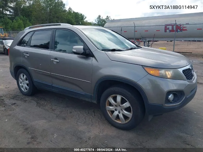 5XYKT3A18BG114947 2011 Kia Sorento Lx