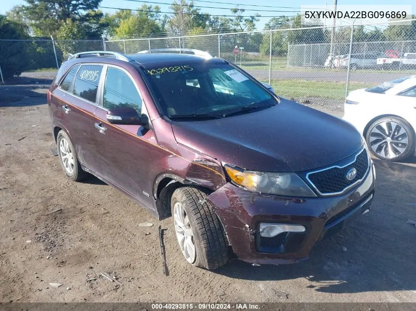 5XYKWDA22BG096869 2011 Kia Sorento Sx