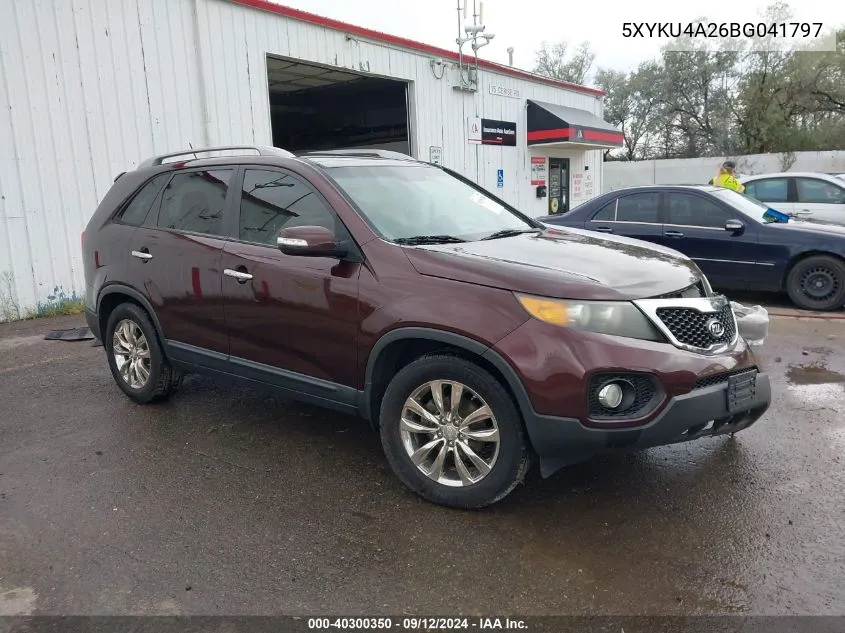 2011 Kia Sorento Ex V6 VIN: 5XYKU4A26BG041797 Lot: 40300350